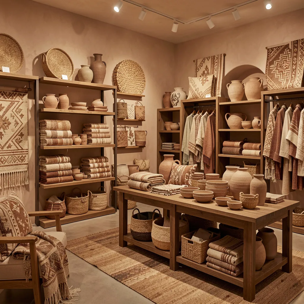 Wood and linen combination